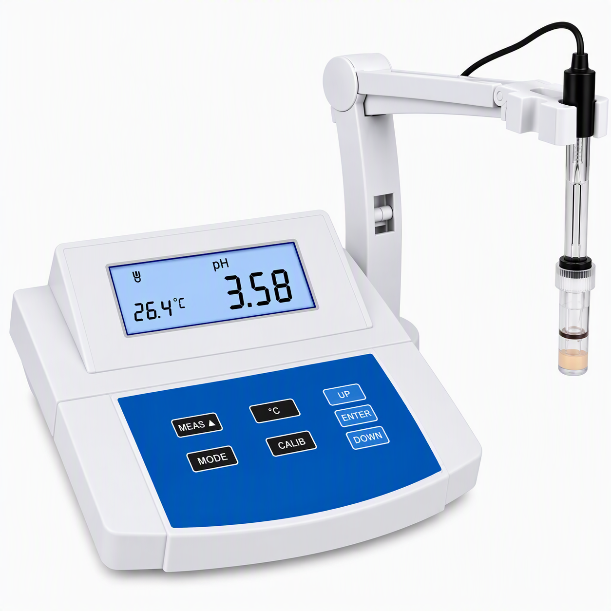 pH Meter 3 Point Microprocessor Based